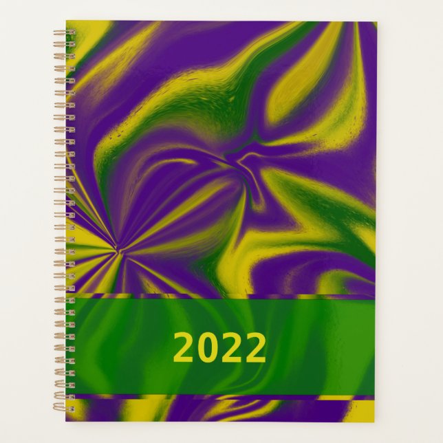 Agenda Mardi Gras Swirls (Anverso)