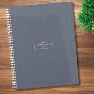 Agenda Marfil de línea azul profesional Minimalista moder