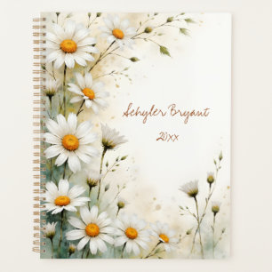 Agenda Margaritas Blancas Botánico de Verano Encuadernado