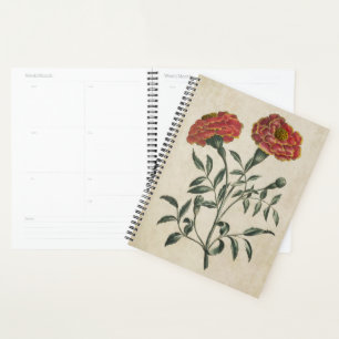 Agenda Marigold botánico vintage
