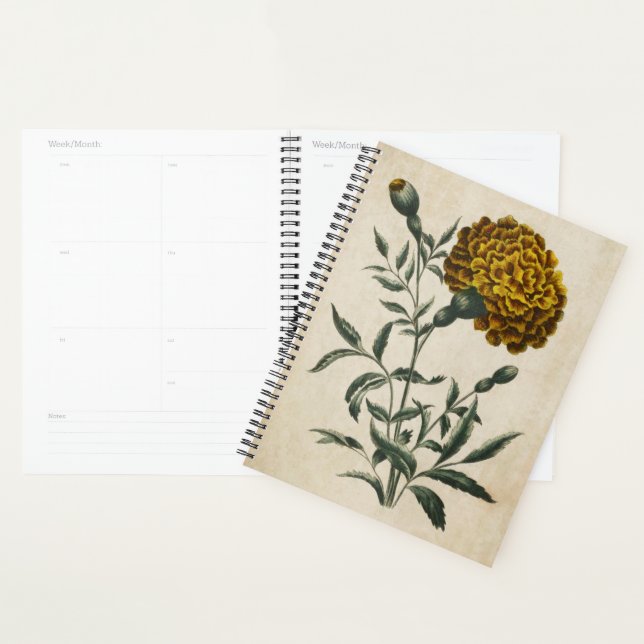 Agenda Marigold Botánico Vintage (Demostración)