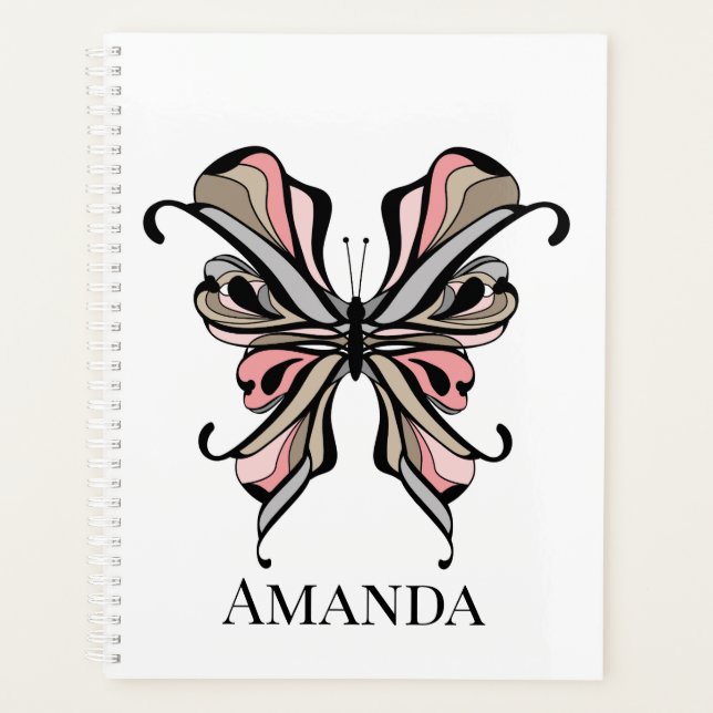 Agenda Mariposa abierta (Anverso)