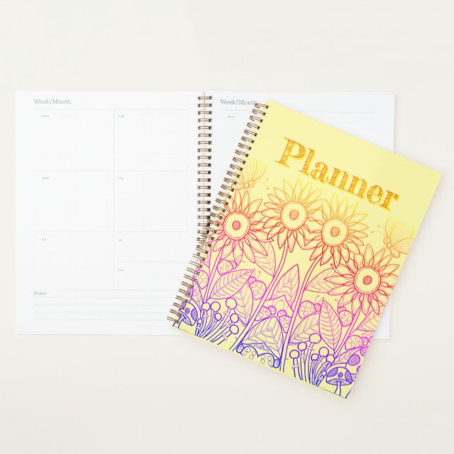 Agenda Mariposa Arcoiris Ombre y Ladybugs (Demostración)