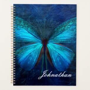 Agenda Mariposa azul de alegría y suerte