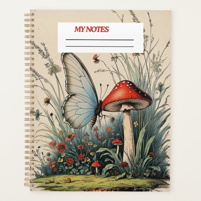 Agenda "Mariposa Bajo la Flor" (Anverso)