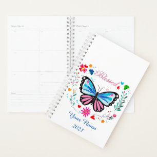 Agenda Mariposa bendita personalizada