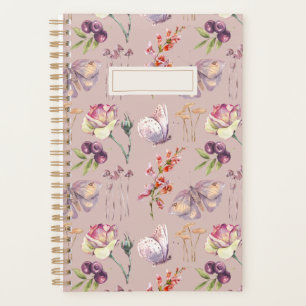 Agenda Mariposa de hongos botánicos de Rosa seco