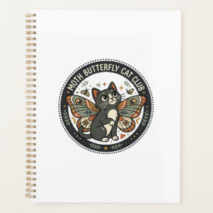 Agenda Mariposa de la Polilla Gato Arte Vectorial POD - M