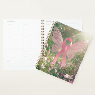 Agenda Mariposa de lazo rosa en un jardín