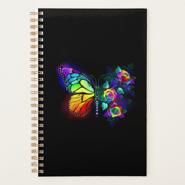 Agenda Mariposa florida arcoiris (Anverso)
