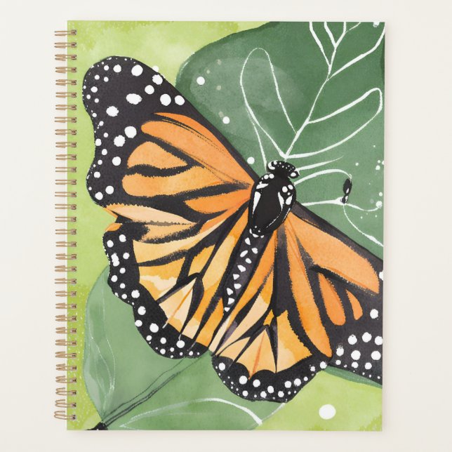 Agenda Mariposa Monarca | Acuarela Hermosa (Anverso)