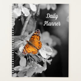 Agenda Mariposa naranja en Apple Blossom Daily Planner