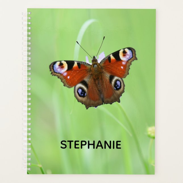 Agenda Mariposa Pavo Real (Anverso)