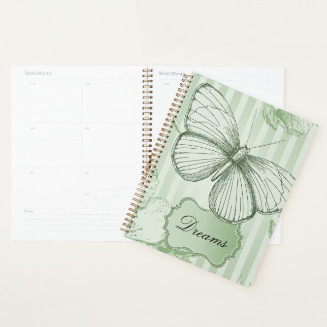 Agenda Mariposa Rayas Menta (Demostración)