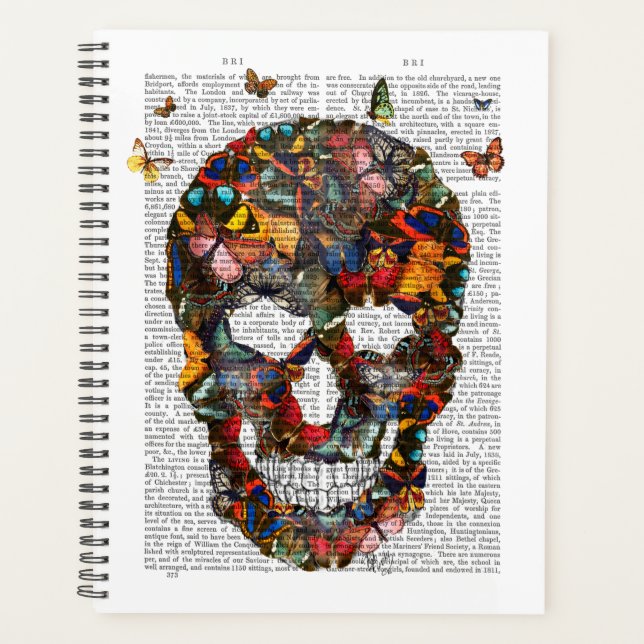 Agenda Mariposa Skull (Anverso)