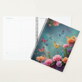 Agenda Mariposa y flores