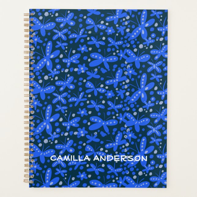 Agenda Mariposas azules (Anverso)