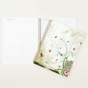 Agenda Mariposas, círculos y flores