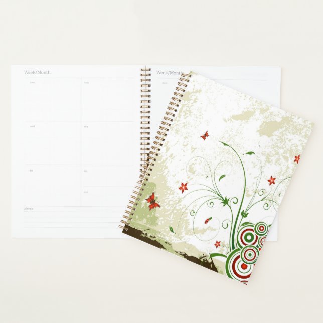 Agenda Mariposas, círculos y flores (Demostración)