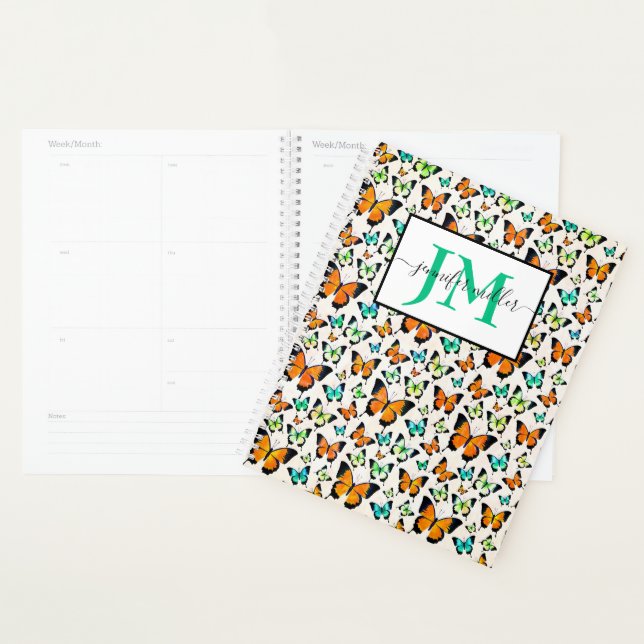 Agenda Mariposas de verano personalizadas (Demostración)