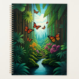 Agenda Mariposas en una selva exuberante