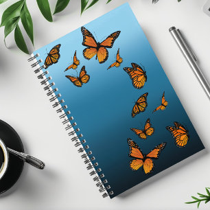 Agenda Mariposas monarca azul Ombre