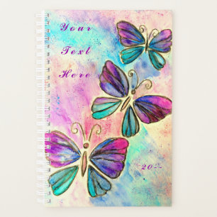 Agenda Mariposas - Personalizable + Añadir tu texto / nom