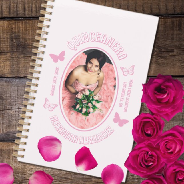 Agenda Mariposas rosadas Quinceanera (Subido por el creador)