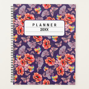 Agenda Mariposas y flores de amapola