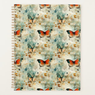 Agenda Mariposas y flores de época coloridas (4)