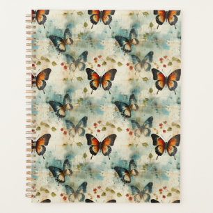 Agenda Mariposas y flores de época coloridas (7)