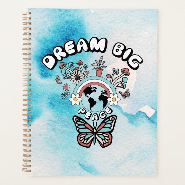 Agenda Mariposas y hongos Sueño Gran inspo positivo (Anverso)