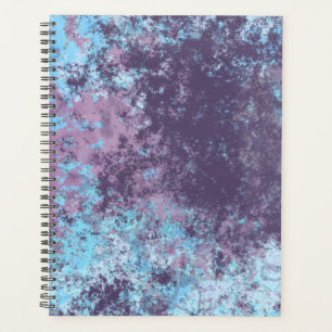 Agenda Mármol abstracto azul, rosa y púrpura