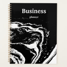 Agenda Mármol blanco negro moderno