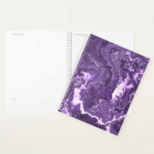 Agenda Mármol Morado Monocromo Boho Hippie Trippy Funky 