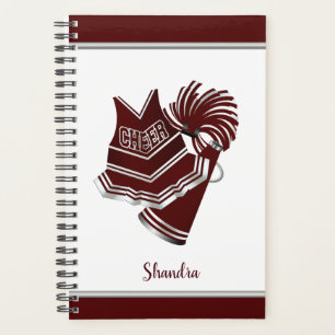 Agenda Maroon Cheerhead Planner