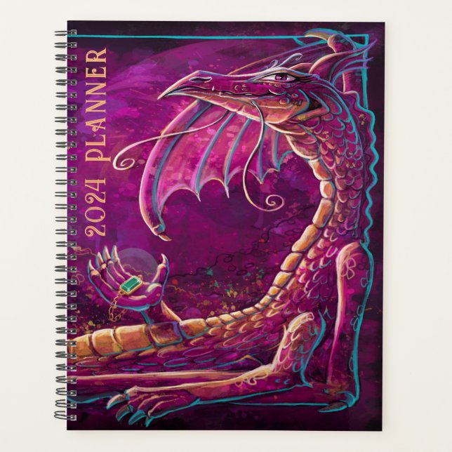 Agenda Maroon Dragon Planner (Anverso)