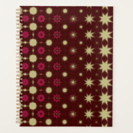 Agenda Maroon Geometric design planner