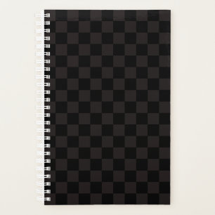 Agenda Marrón de lujo/negro al descubierto