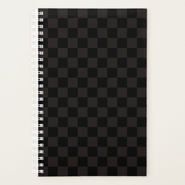 Agenda Marrón de lujo/negro al descubierto (Anverso)