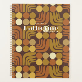 Agenda Marrón oscuro bohemio