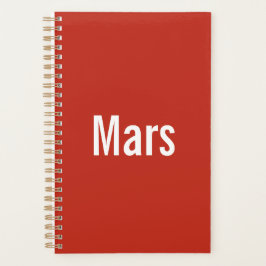 Agenda Mars Planner 