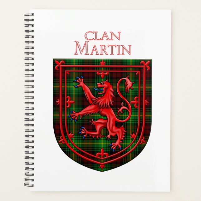 Agenda Martin Tartan Scottish Plaid Lion Rampant (Anverso)