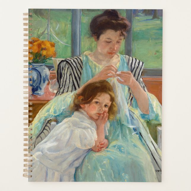 Agenda Mary Cassatt - Joven Madre Cosiedo (Anverso)