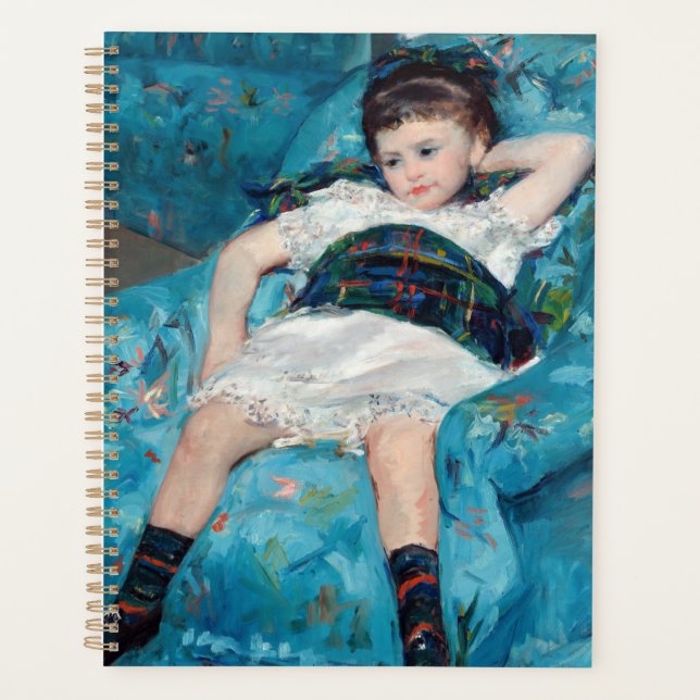 Agenda Mary Cassatt - Niña pequeña en un sillón azul (Anverso)
