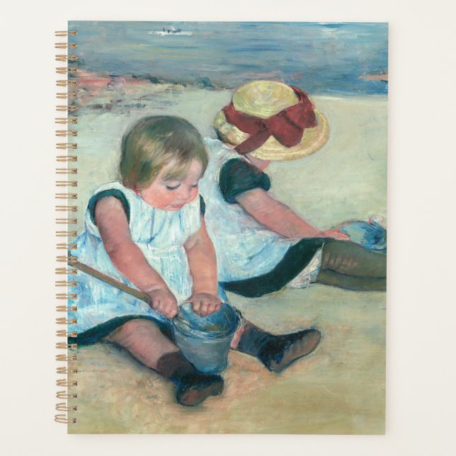 Agenda Mary Cassatt - Niños jugando en la playa (Anverso)