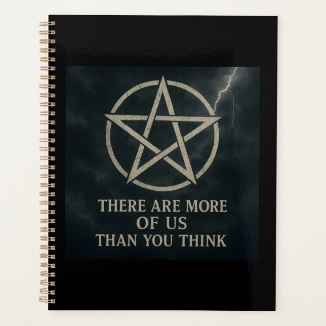 Agenda Más de nosotros Wicca Spiral Planner (Anverso)