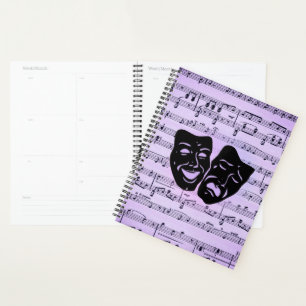 Agenda Máscaras de teatro y música púrpura