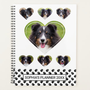 Agenda Mascota de forma de corazón Plantillas de fotos y 