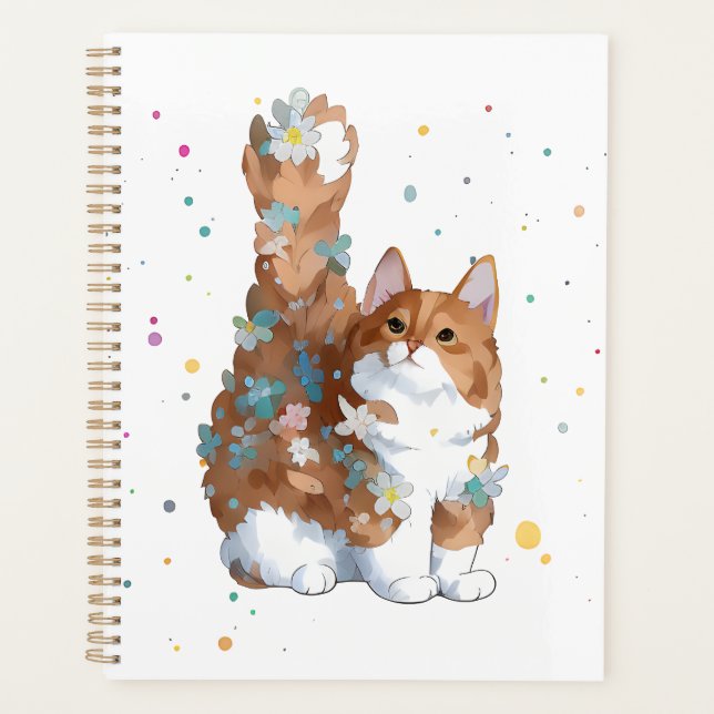 Agenda Mascota de gato kitsch (Anverso)